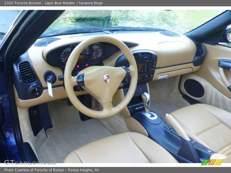 Lapis Blue Metallic / Savanna Beige 2003 Porsche Boxster