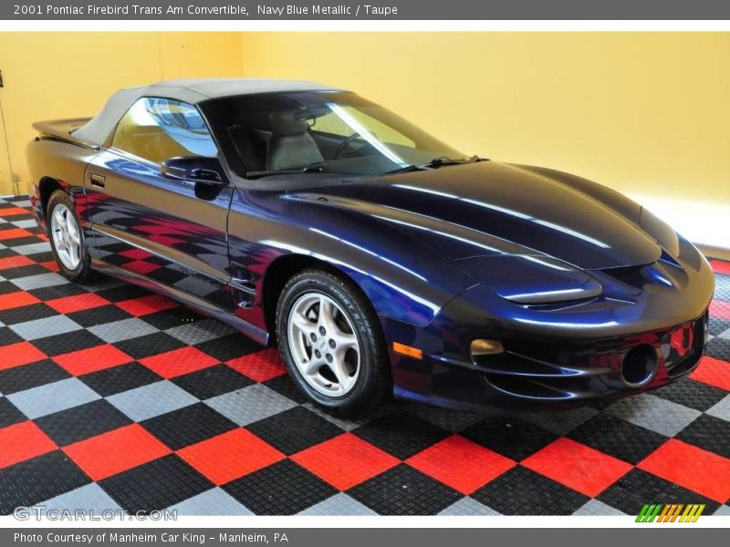 Navy Blue Metallic / Taupe 2001 Pontiac Firebird Trans Am Convertible