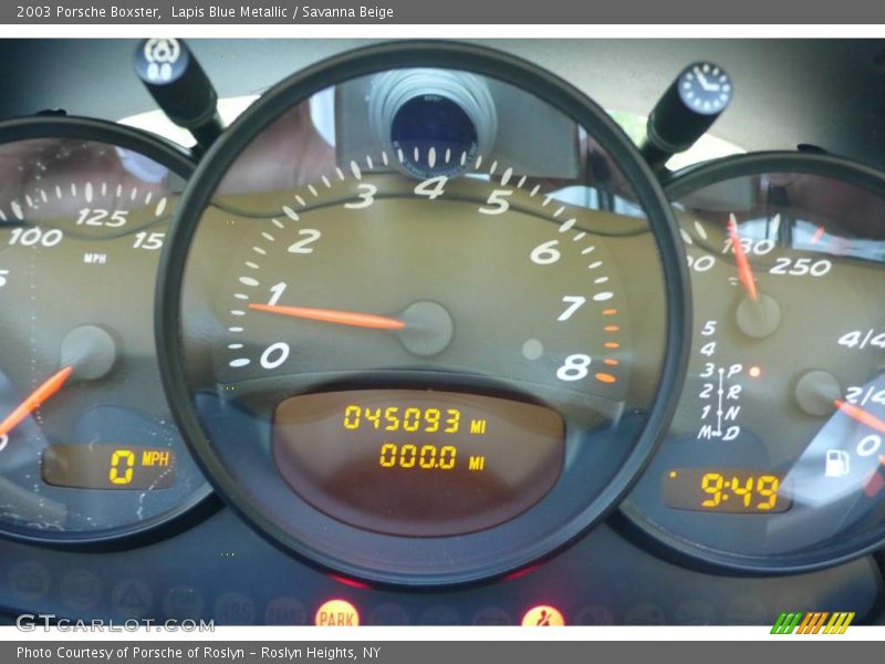 Lapis Blue Metallic / Savanna Beige 2003 Porsche Boxster
