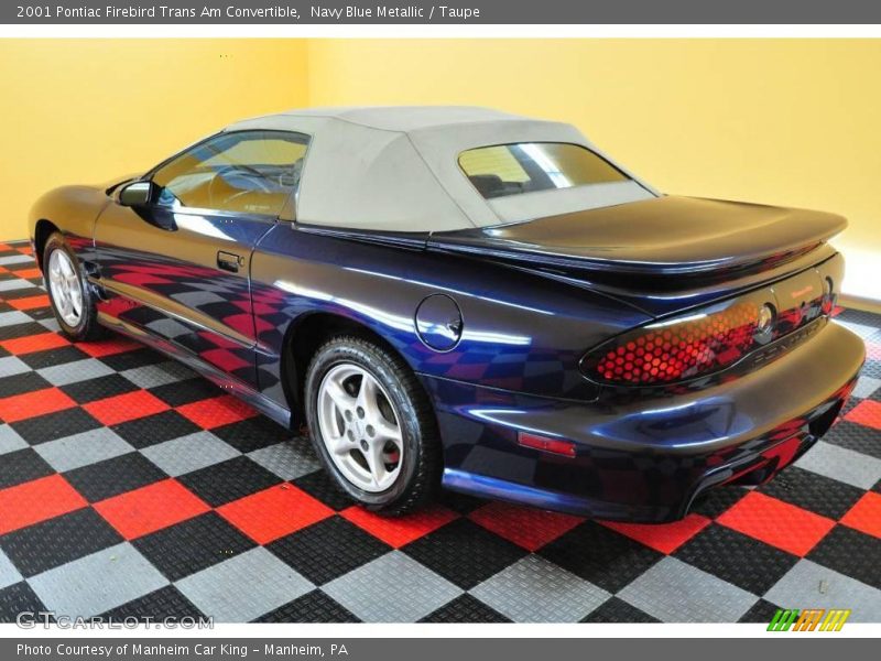 Navy Blue Metallic / Taupe 2001 Pontiac Firebird Trans Am Convertible
