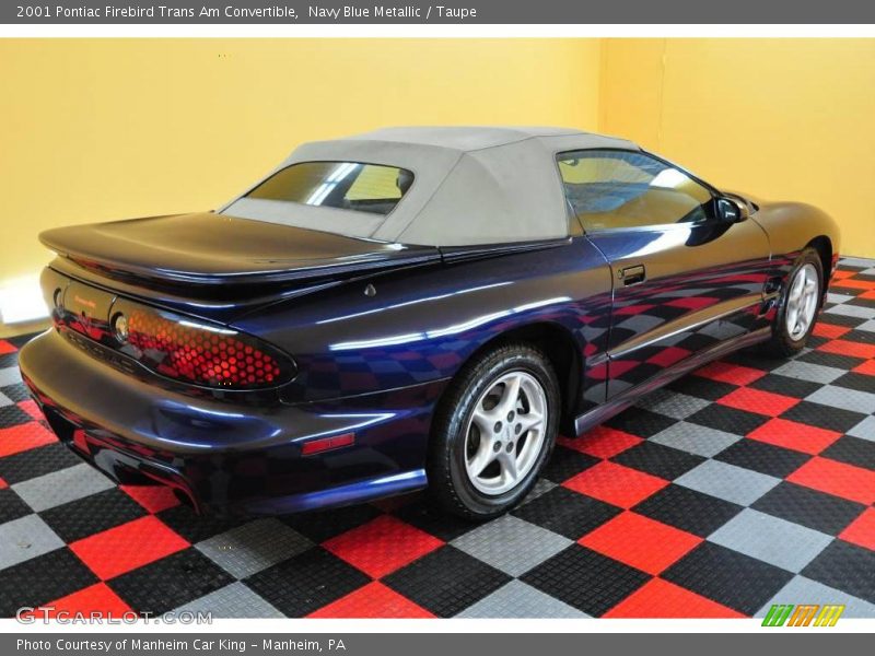 Navy Blue Metallic / Taupe 2001 Pontiac Firebird Trans Am Convertible