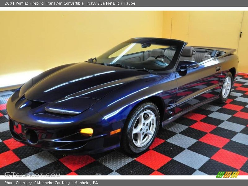 Navy Blue Metallic / Taupe 2001 Pontiac Firebird Trans Am Convertible