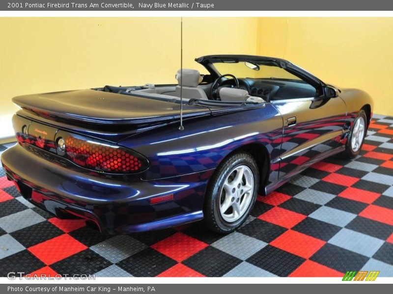 Navy Blue Metallic / Taupe 2001 Pontiac Firebird Trans Am Convertible