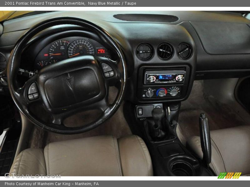 Navy Blue Metallic / Taupe 2001 Pontiac Firebird Trans Am Convertible