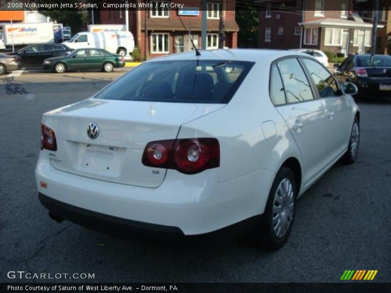 Campanella White / Art Grey 2008 Volkswagen Jetta S Sedan