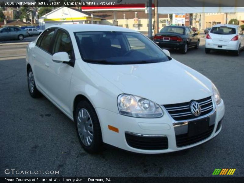 Campanella White / Art Grey 2008 Volkswagen Jetta S Sedan