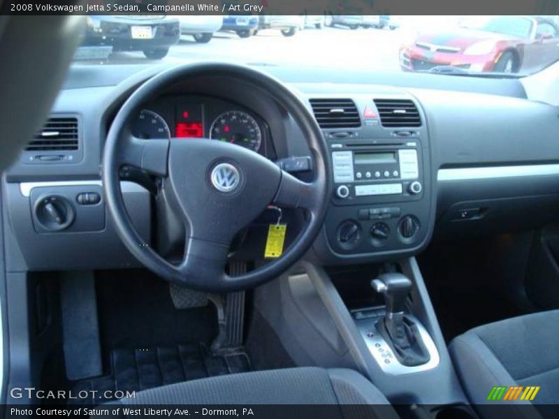 Campanella White / Art Grey 2008 Volkswagen Jetta S Sedan