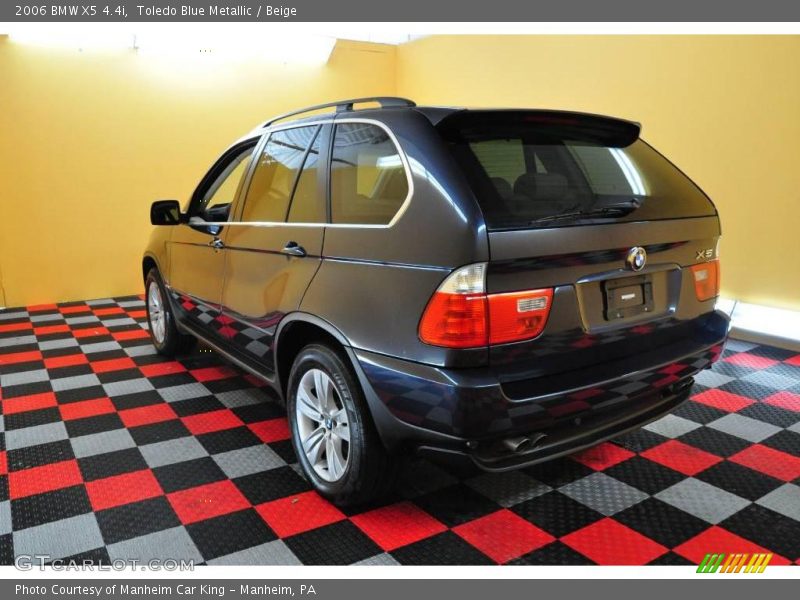 Toledo Blue Metallic / Beige 2006 BMW X5 4.4i