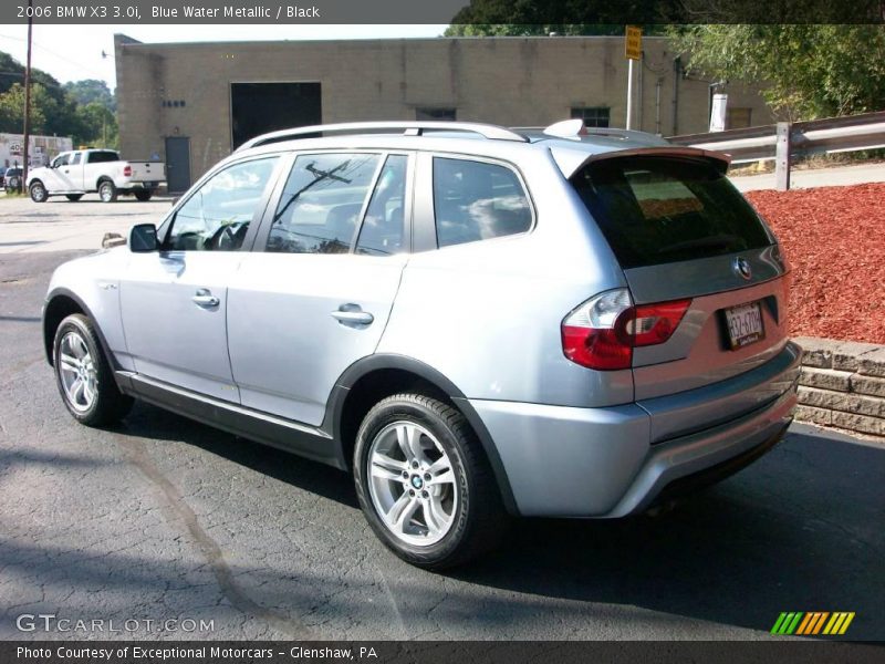 Blue Water Metallic / Black 2006 BMW X3 3.0i
