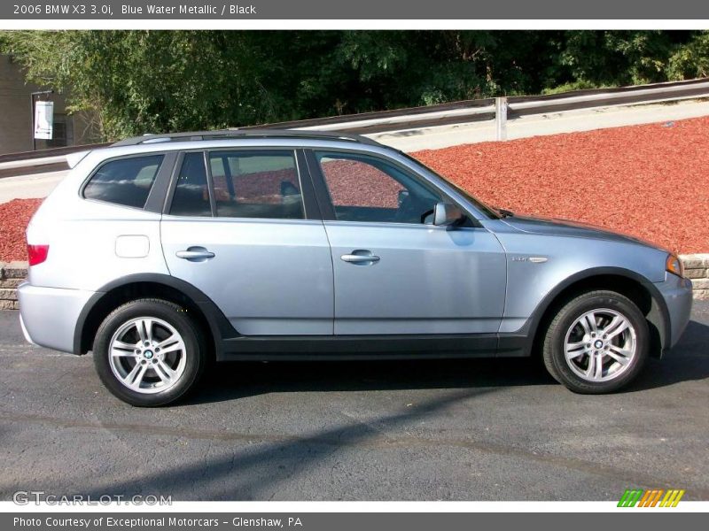Blue Water Metallic / Black 2006 BMW X3 3.0i