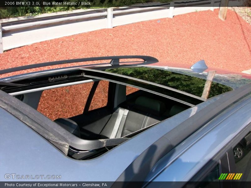 Blue Water Metallic / Black 2006 BMW X3 3.0i