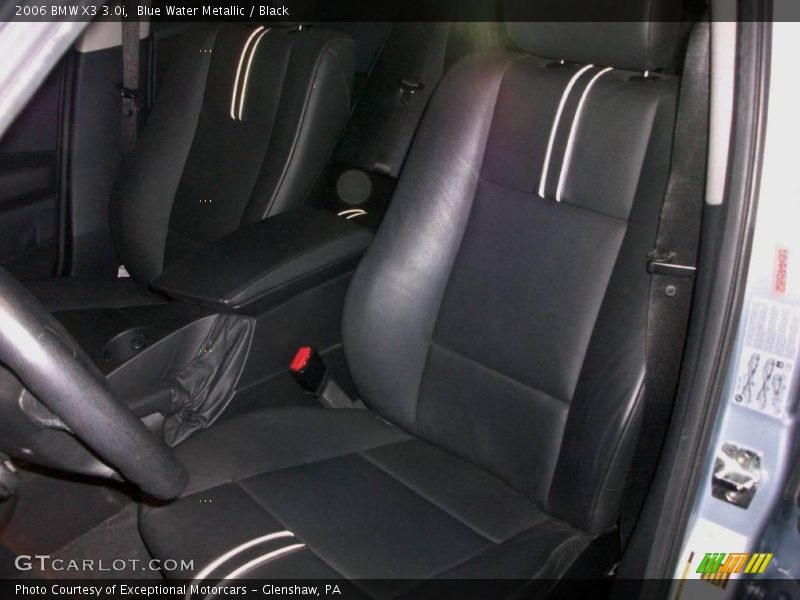 Blue Water Metallic / Black 2006 BMW X3 3.0i