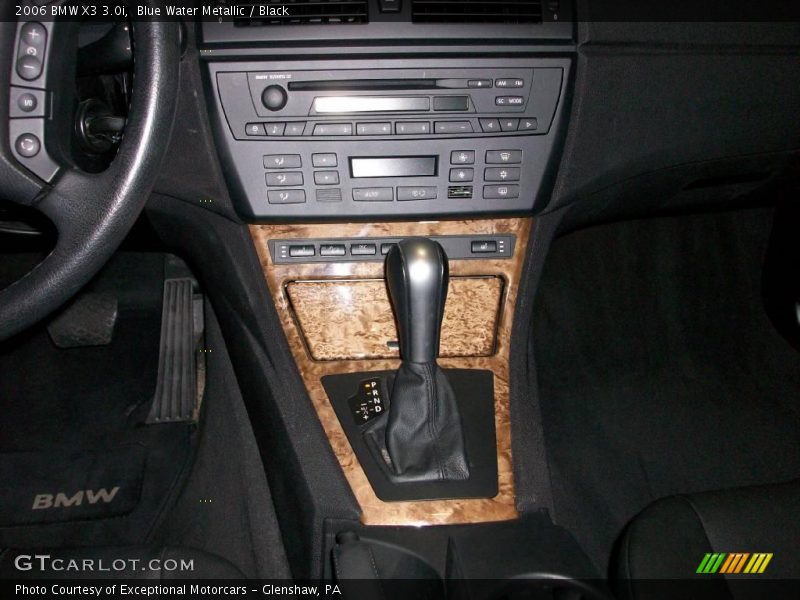Blue Water Metallic / Black 2006 BMW X3 3.0i