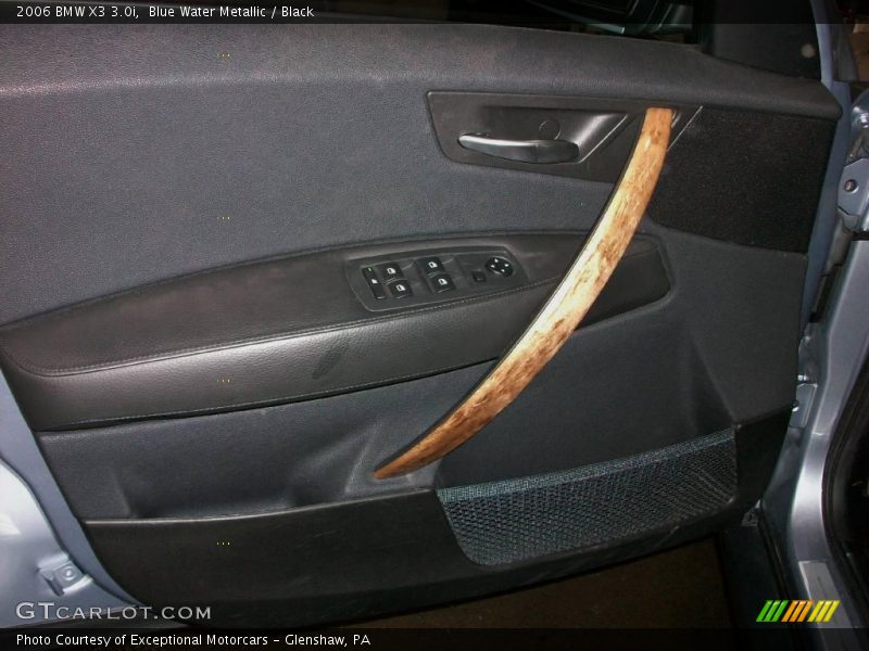 Blue Water Metallic / Black 2006 BMW X3 3.0i