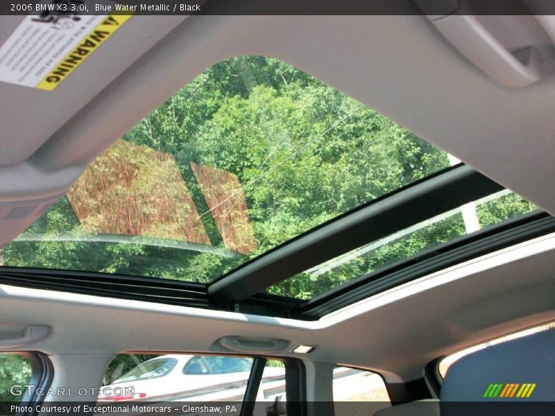 Blue Water Metallic / Black 2006 BMW X3 3.0i