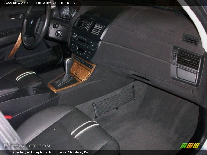 Blue Water Metallic / Black 2006 BMW X3 3.0i