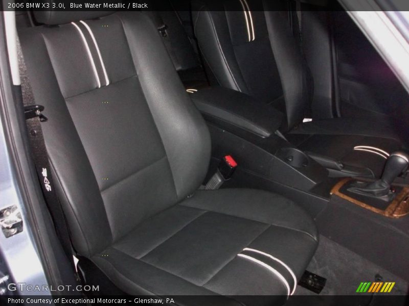 Blue Water Metallic / Black 2006 BMW X3 3.0i