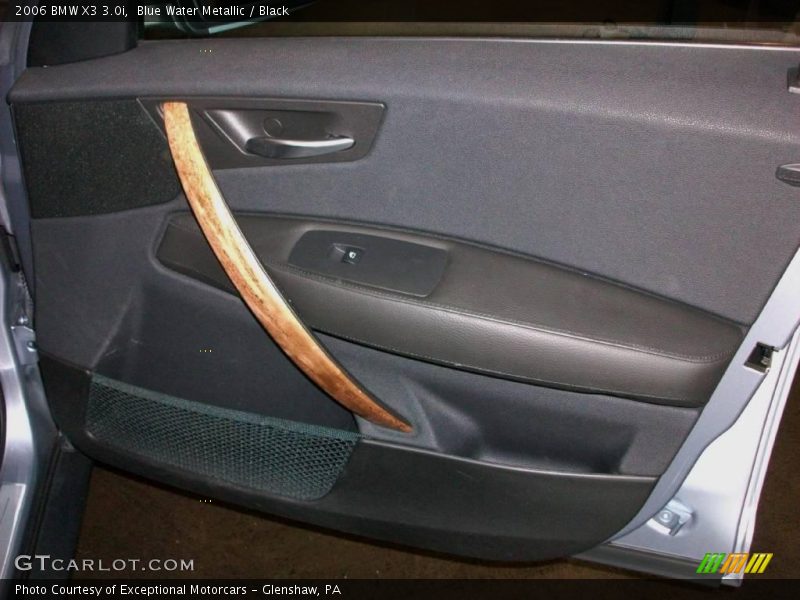 Blue Water Metallic / Black 2006 BMW X3 3.0i