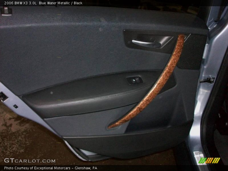 Blue Water Metallic / Black 2006 BMW X3 3.0i
