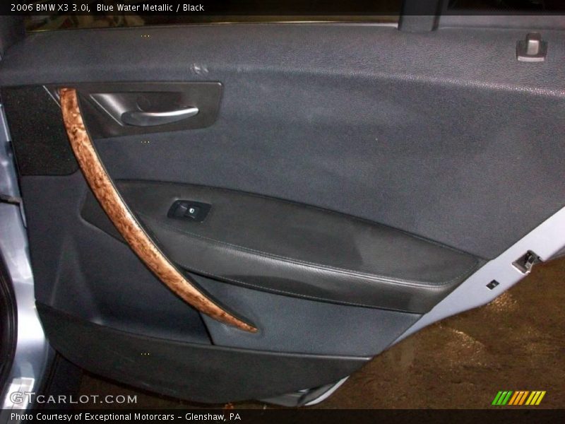 Blue Water Metallic / Black 2006 BMW X3 3.0i