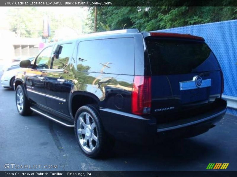 Black Raven / Ebony/Ebony 2007 Cadillac Escalade ESV AWD