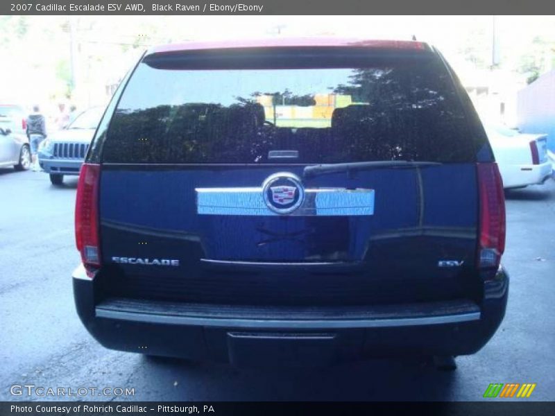 Black Raven / Ebony/Ebony 2007 Cadillac Escalade ESV AWD