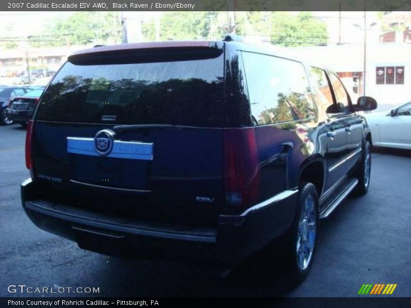 Black Raven / Ebony/Ebony 2007 Cadillac Escalade ESV AWD