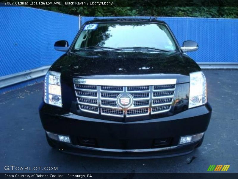 Black Raven / Ebony/Ebony 2007 Cadillac Escalade ESV AWD