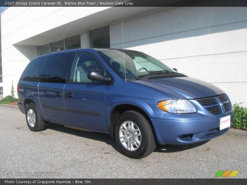 Marine Blue Pearl / Medium Slate Gray 2007 Dodge Grand Caravan SE