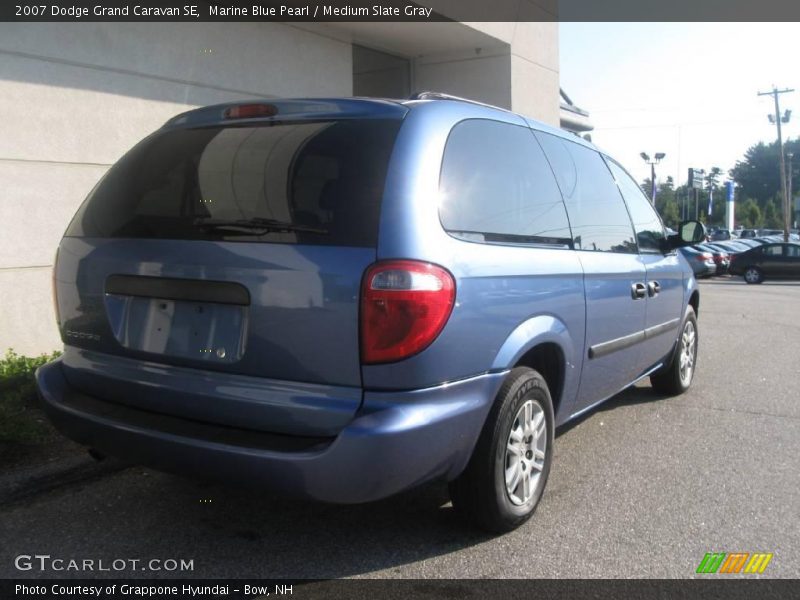 Marine Blue Pearl / Medium Slate Gray 2007 Dodge Grand Caravan SE