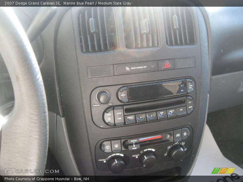 Marine Blue Pearl / Medium Slate Gray 2007 Dodge Grand Caravan SE