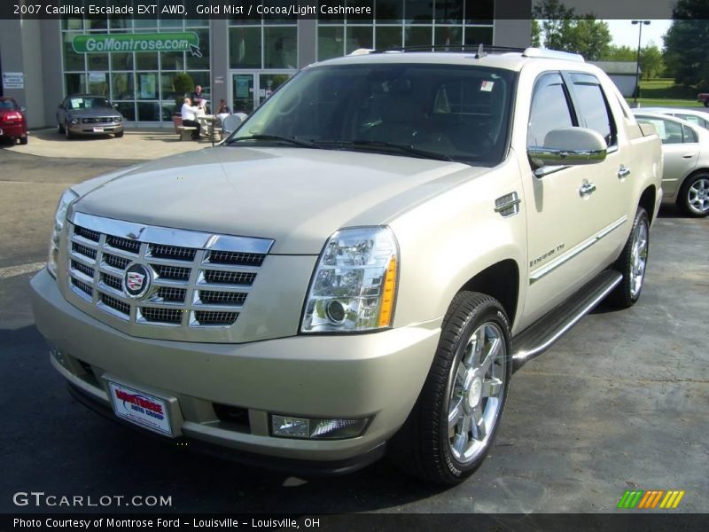 Gold Mist / Cocoa/Light Cashmere 2007 Cadillac Escalade EXT AWD