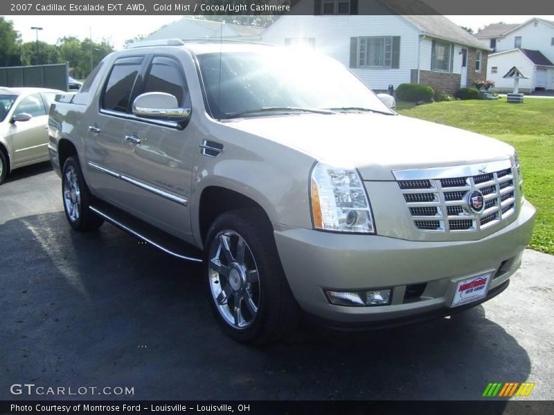 Gold Mist / Cocoa/Light Cashmere 2007 Cadillac Escalade EXT AWD