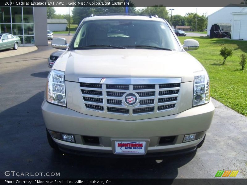 Gold Mist / Cocoa/Light Cashmere 2007 Cadillac Escalade EXT AWD