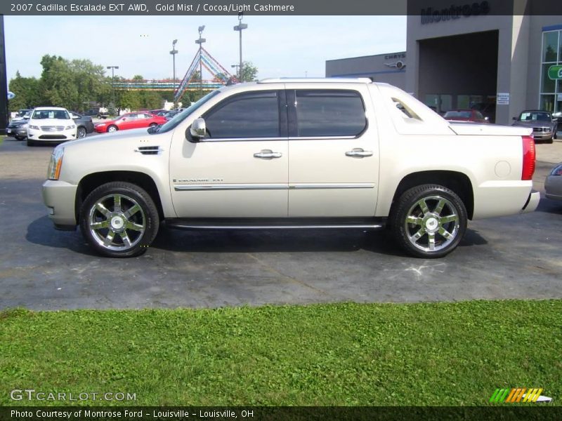 Gold Mist / Cocoa/Light Cashmere 2007 Cadillac Escalade EXT AWD