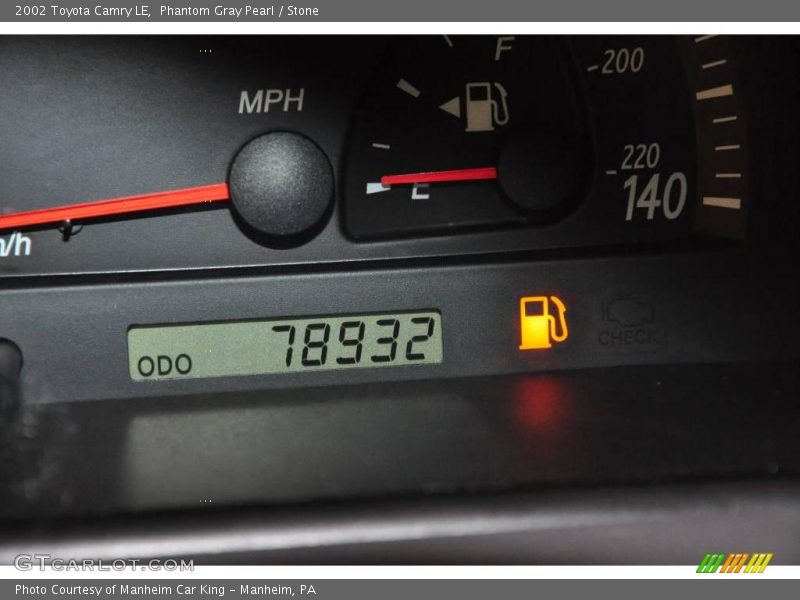 Phantom Gray Pearl / Stone 2002 Toyota Camry LE
