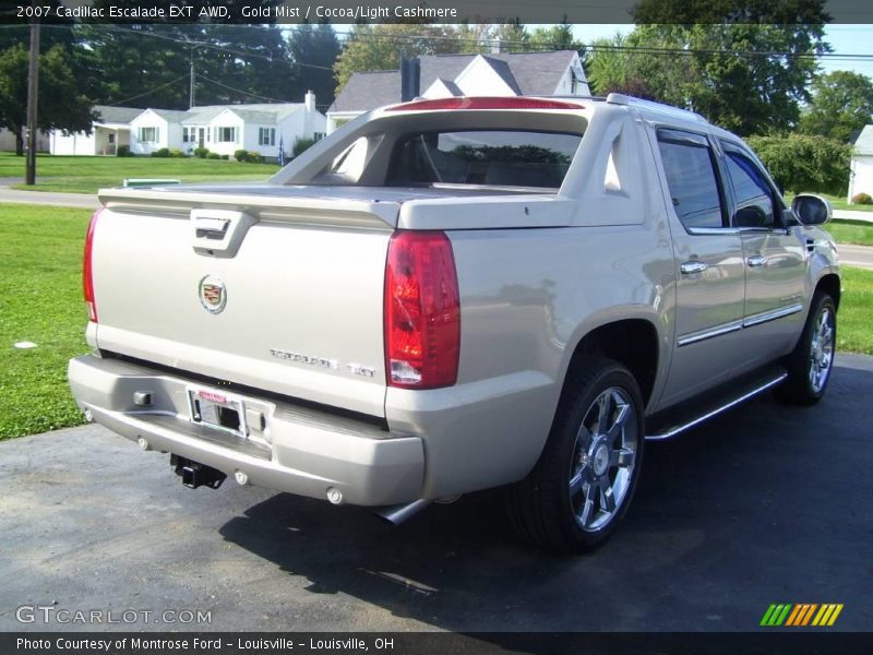 Gold Mist / Cocoa/Light Cashmere 2007 Cadillac Escalade EXT AWD