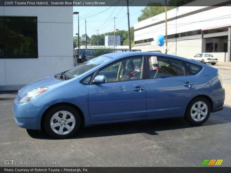 Seaside Blue Pearl / Ivory/Brown 2005 Toyota Prius Hybrid