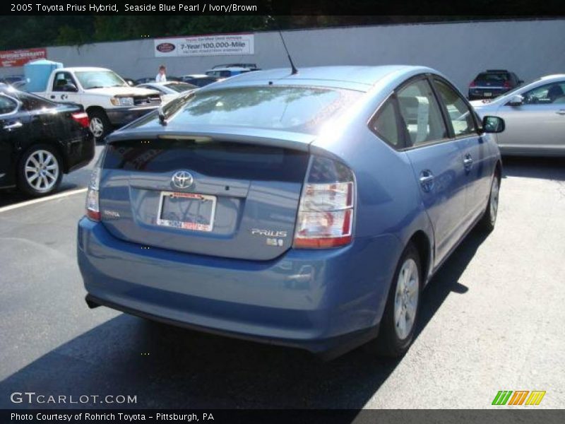 Seaside Blue Pearl / Ivory/Brown 2005 Toyota Prius Hybrid