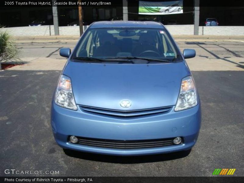 Seaside Blue Pearl / Ivory/Brown 2005 Toyota Prius Hybrid