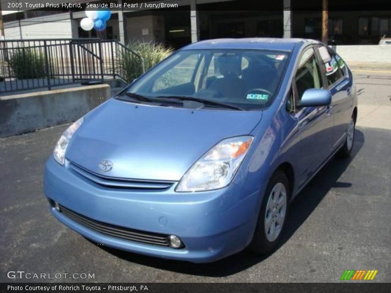 Seaside Blue Pearl / Ivory/Brown 2005 Toyota Prius Hybrid