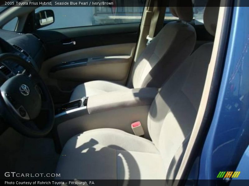 Seaside Blue Pearl / Ivory/Brown 2005 Toyota Prius Hybrid