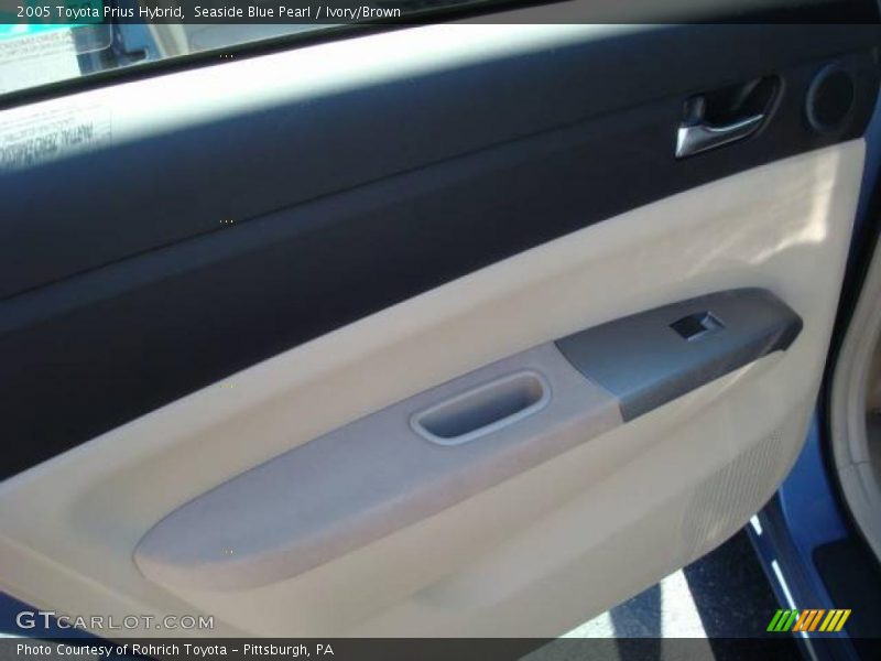 Seaside Blue Pearl / Ivory/Brown 2005 Toyota Prius Hybrid