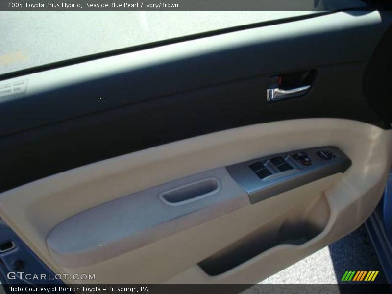 Seaside Blue Pearl / Ivory/Brown 2005 Toyota Prius Hybrid