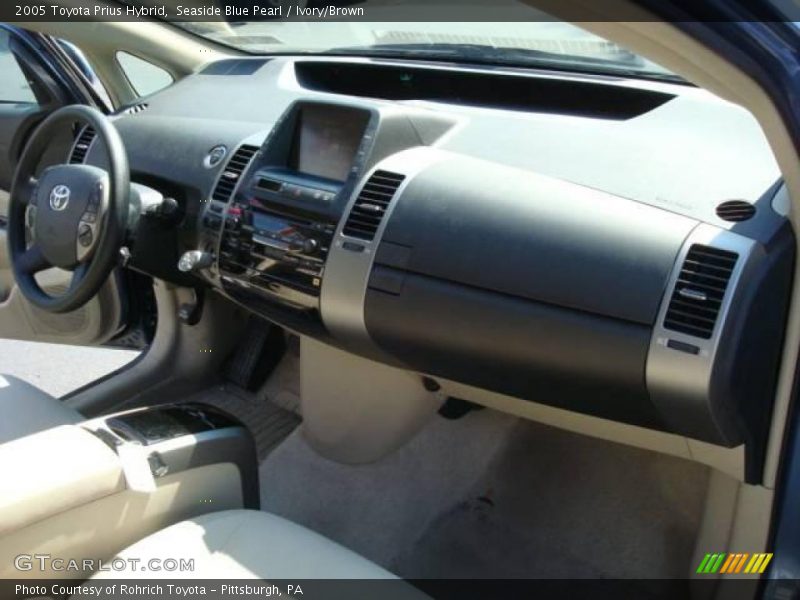 Seaside Blue Pearl / Ivory/Brown 2005 Toyota Prius Hybrid