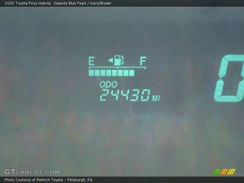 Seaside Blue Pearl / Ivory/Brown 2005 Toyota Prius Hybrid