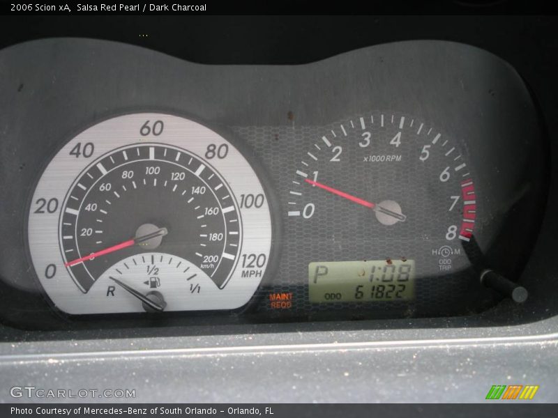 Salsa Red Pearl / Dark Charcoal 2006 Scion xA