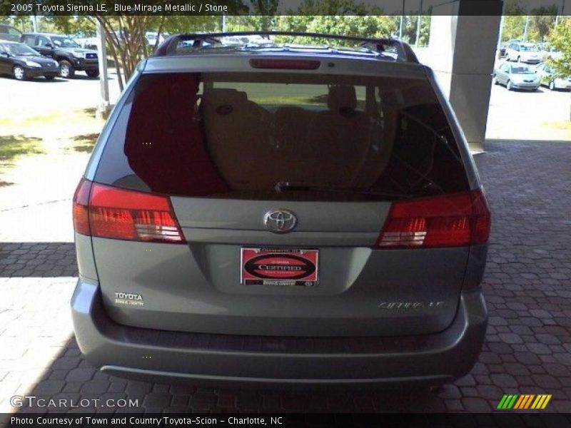 Blue Mirage Metallic / Stone 2005 Toyota Sienna LE