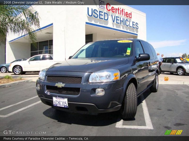Slate Metallic / Medium Gray 2008 Chevrolet Uplander LS