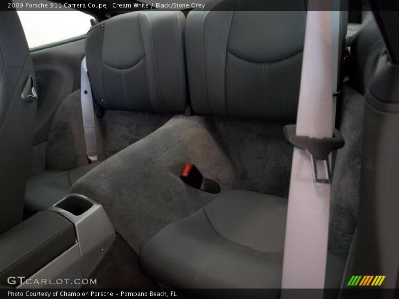 Cream White / Black/Stone Grey 2009 Porsche 911 Carrera Coupe